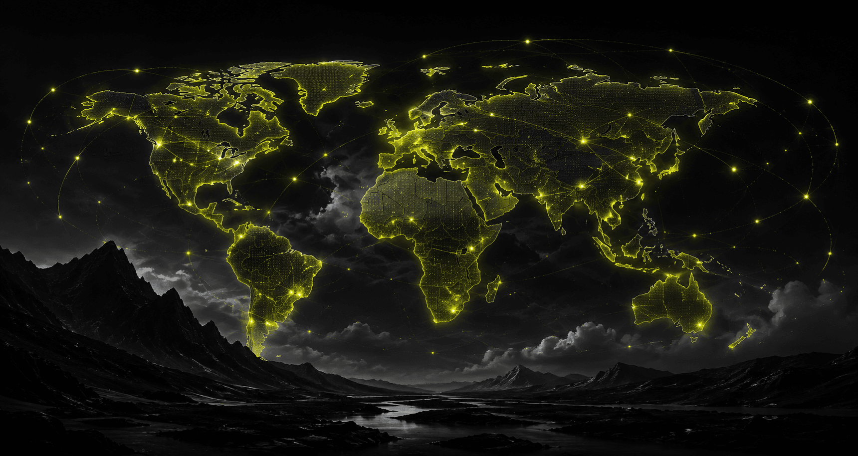 World map showing AceBand's global community connections